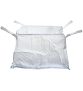 DURASACK Concrete Washout White Bag 130-Gallon Open Top Flat Bottom Woven Polypropylene Construct...
