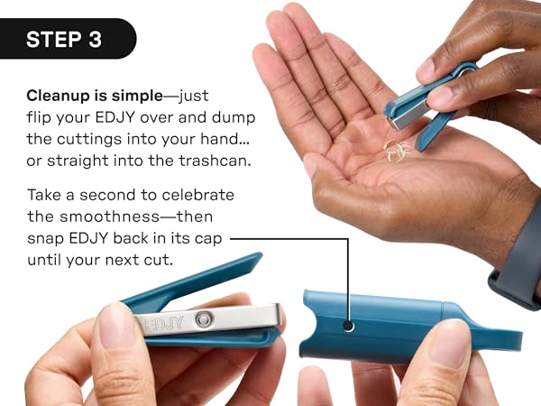 How to use EDJY nail clipper to collect your clippings