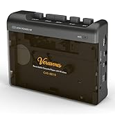 VERAVOXES Portable Bluetooth Cassette Tape Player, Cassette Player Recorder,Equipped with Headpho...