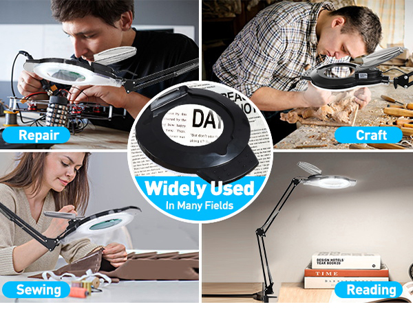 lighted magnifying glass