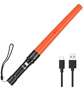 UltraFire 16 Inch 619 Lumen Traffic Wand, 3 Flashing Modes, USB-C Rechargeable Safety Flashlight ...