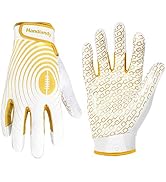 HANDLANDY Youth Football Gloves, Kids Sticky Receiver Gloves,Super Grip Football Glove Best Gift ...