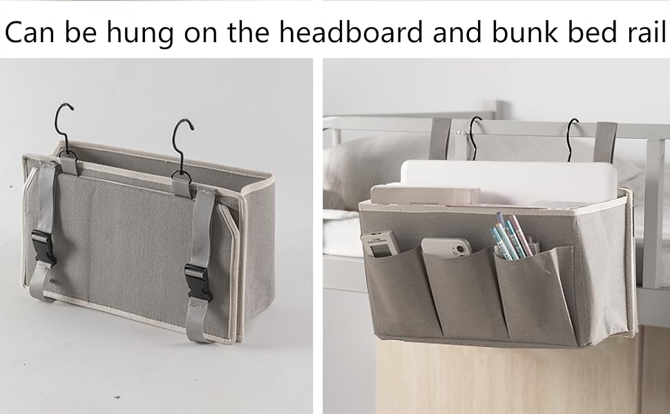 Bedside Caddy, Bedside Storage Caddy, Bedside Organizer, Bed Caddy , Bedside Hanging Storage Bag