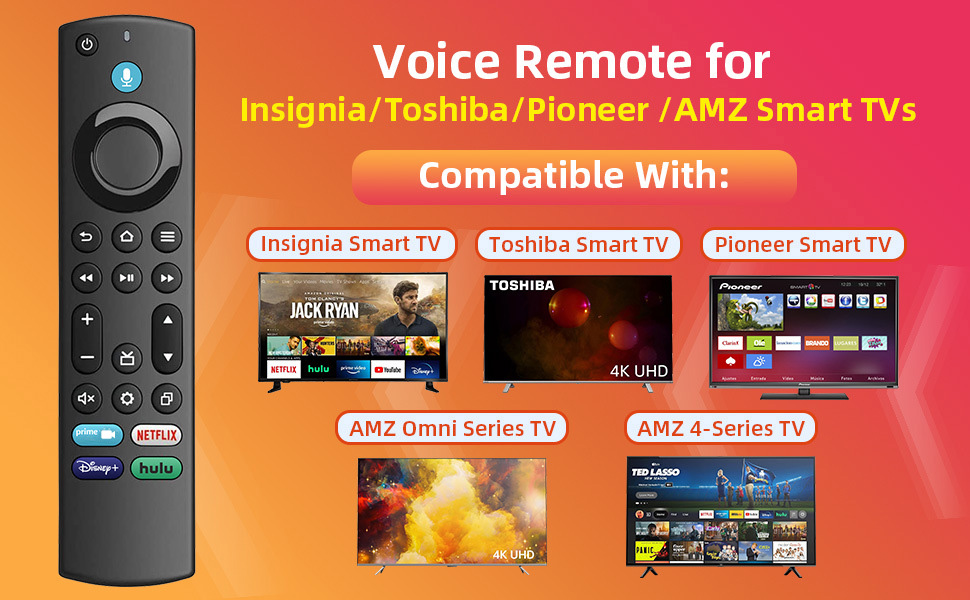 Voice remote control for AZM Smart Tv