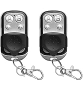 2 Pack 433.92 MHz Garage Door Opener Remote, JKZTJOF 4 Channel Universal Garage Door Remote for M...
