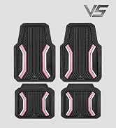CAR PASS Heavy Duty Rubber Floor Mats for Car, Sporty Waterproof Deep Dish Car Mats, Universal Tr...