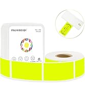 PALAIBEIQI Blank Removable Freezer Labels 1x2 inch Printable Rectangle Stickers Fluorescent Yello...
