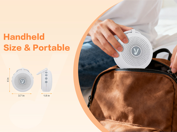 Handheld and Portable white noise machine