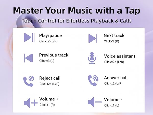 Touch Control for Effortless Playback &amp;amp; Calls