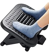 HUANUO Foot Rest for Under Desk at Work, Adjustable Footrest with Massage Texture and Roller, Erg...