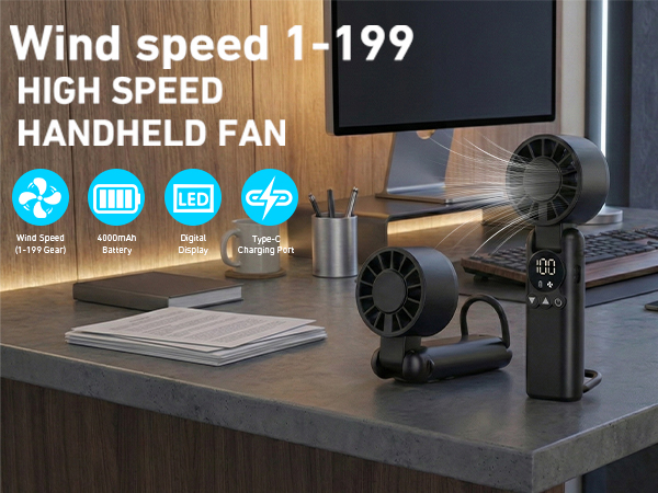 AILBTON Portable Handheld Turbo Fan