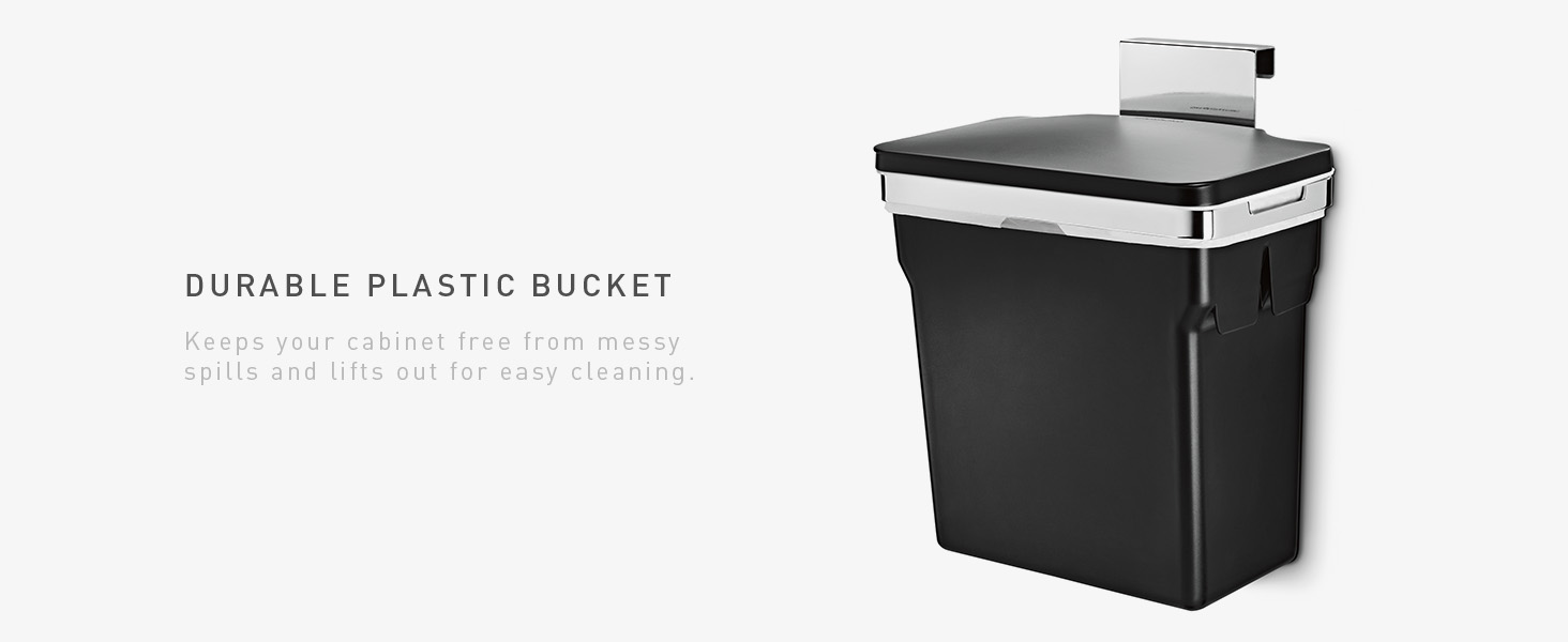 Durable Plastic Bucket | Keeps your cabinet free from messy spills
