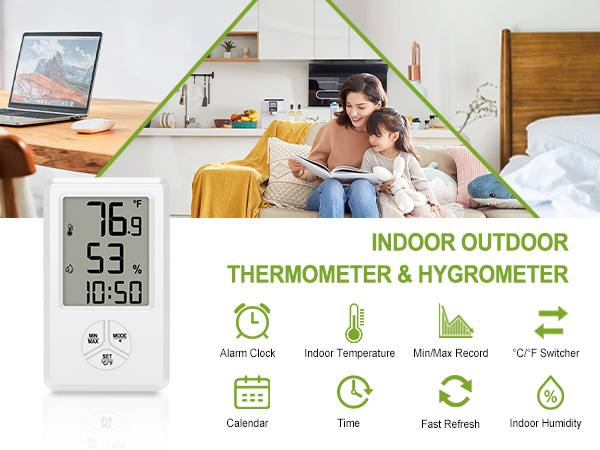 indoor thermometer wall thermometer indoor room temperature monitor room temperature monitor