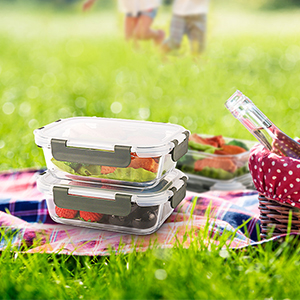 glass food storage container