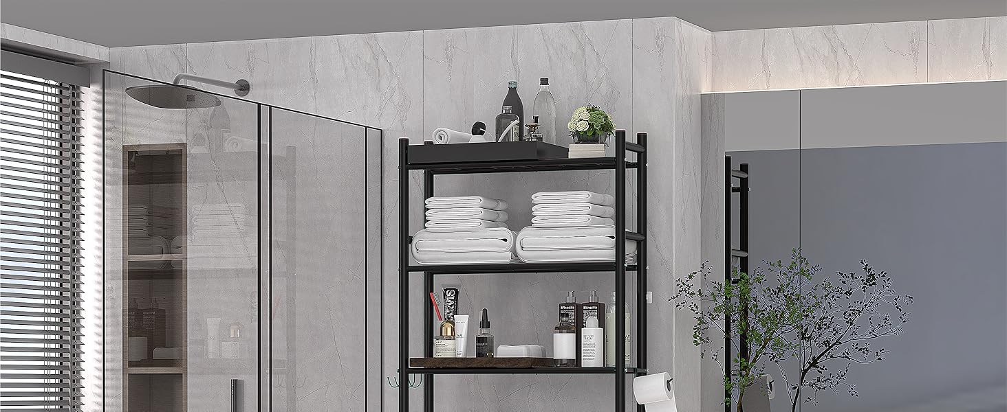 bathroom shelves
