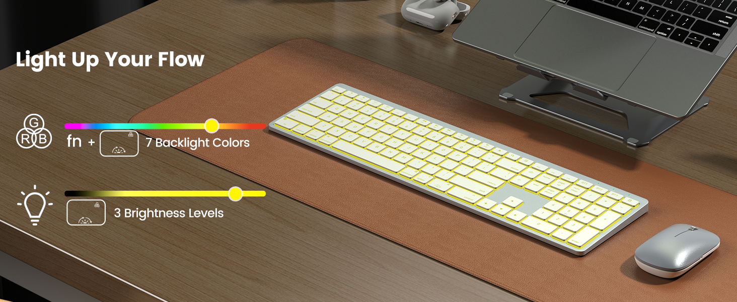 7 Color Backlit Adjustable