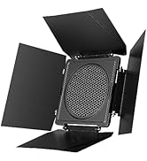 SmallRig 8-Leaf Lighting Barn Doors with Bowens Mount Adapter, Damping Shaft Design, Color Gel Cl...