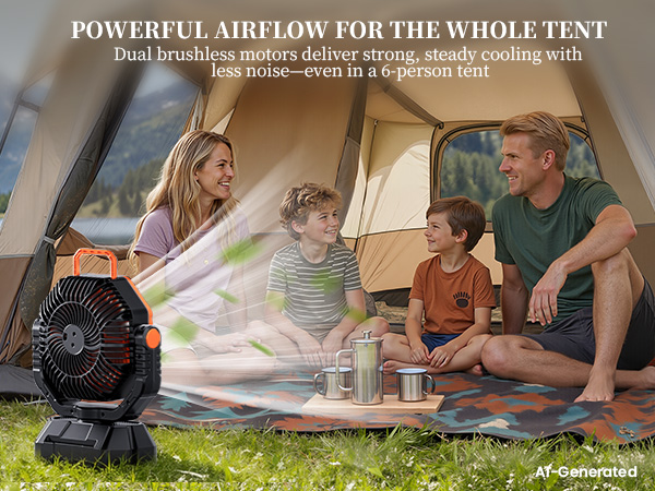 Camping Fan with Light