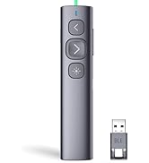Norwii N95 Presentation Clicker, PowerPoint Clicker for Presentation Remote, Rechargeable Wireles...