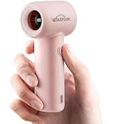 WHATOOK Mini Pocket Fan Portable Handheld Fans,3000mah Small Rechargeable Turbo Fan Personal Fan ...
