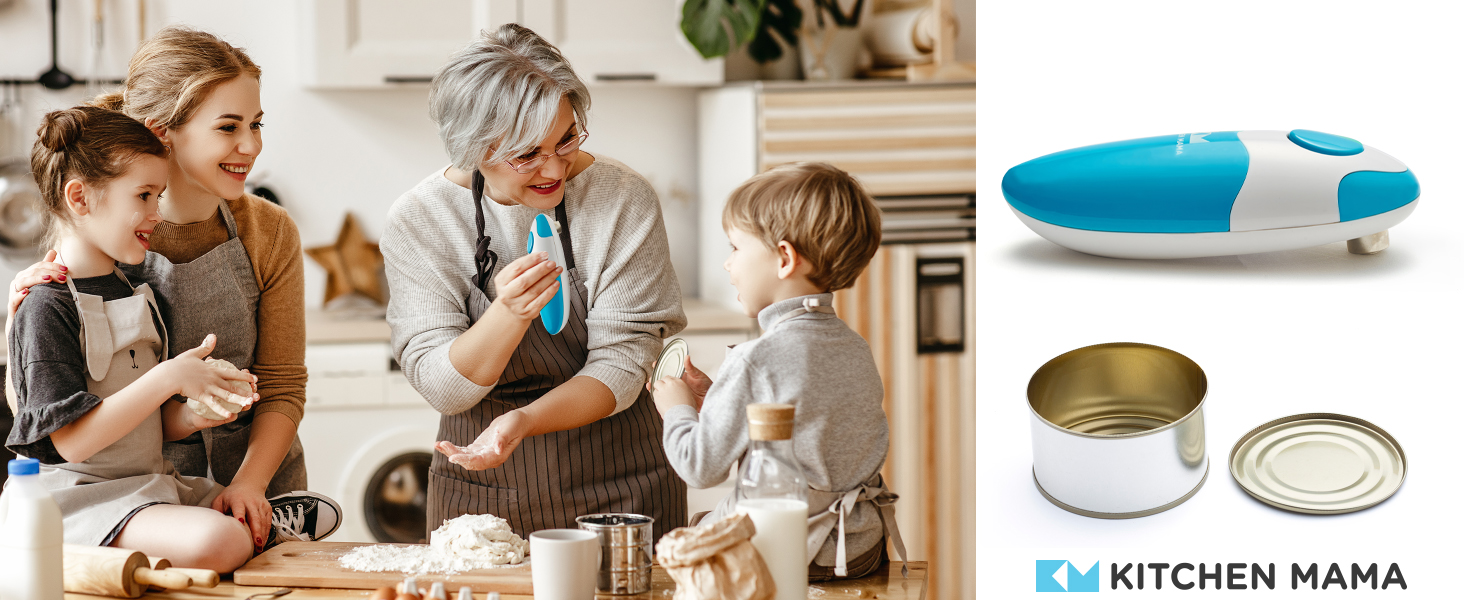 kitchen mama can opener smooth edge can opener electric easy can opener for seniors automatic
