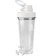 Takeya 24 oz Tritan Plastic Shaker Bottle - Premium BPA Free Protein Shakes Mixer, Leakproof Spou...