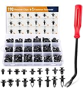 GOOACC 190 Pcs Car Retainer Clips &amp; Fastener Remover - 18 Most Popular Sizes &amp; Applications Auto ...