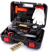 STANDTALL Electric Car Jack Quick Lifting Safe and Portable with Tire Inflator and LED Light Comp...