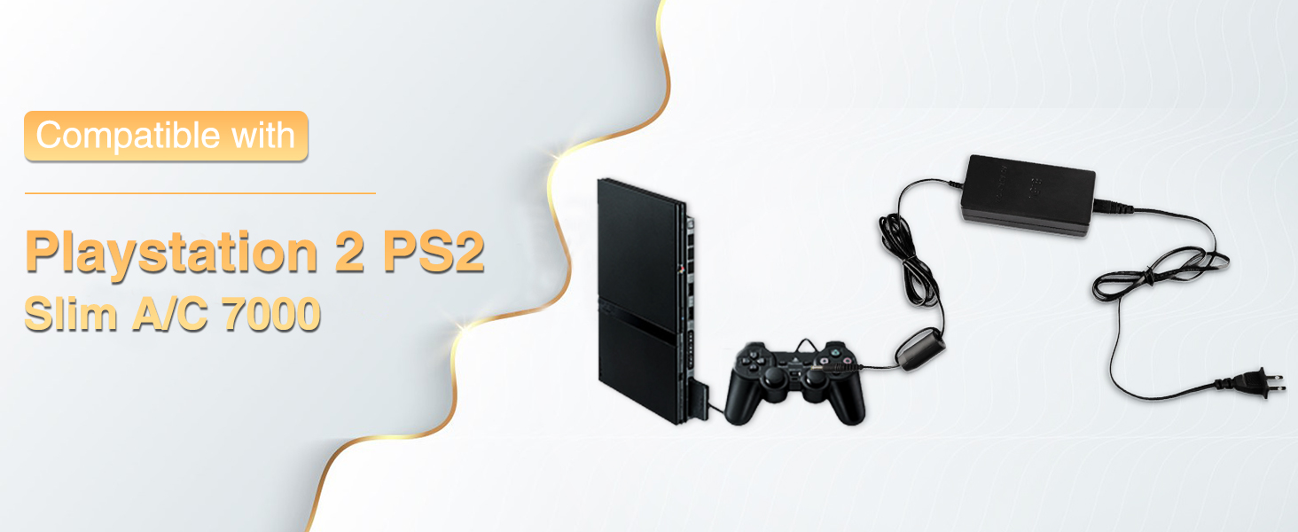 Compatible with Playstation 2PS2 Slim A/C 7000