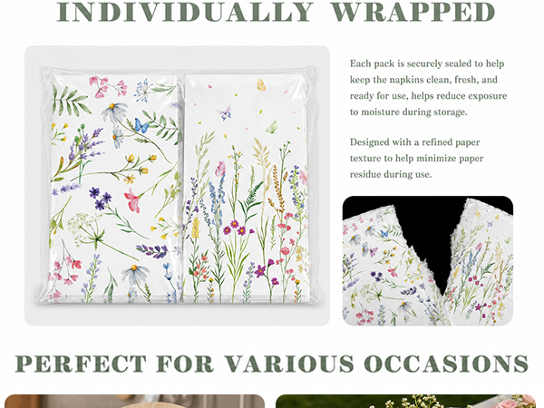 wildflower napkins