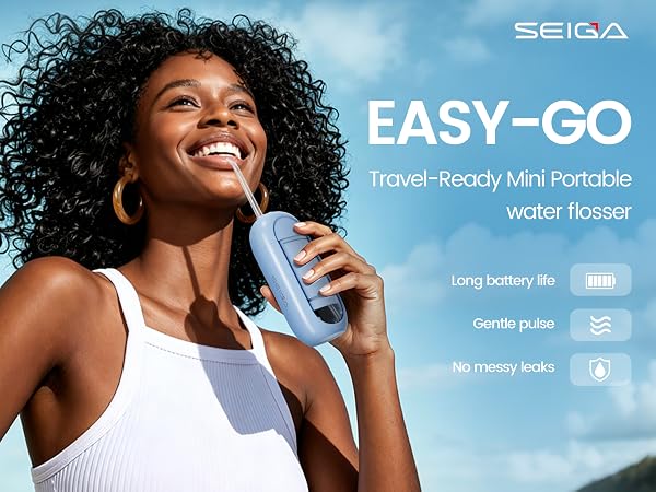 Travel-friendly water flosser