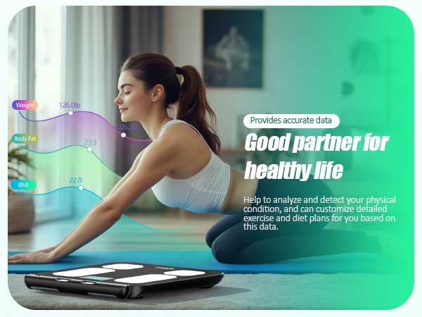 scale with bmi, body fat, muscle mass