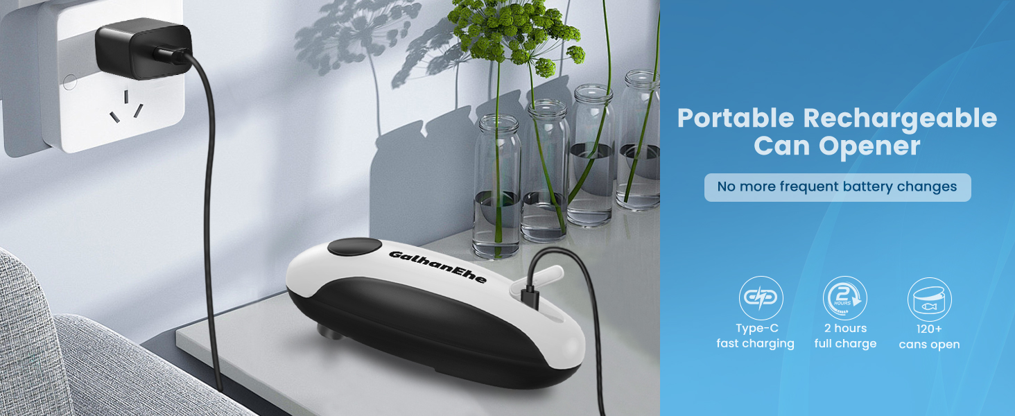 rechargeable can opener