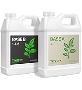 VIVOSUN Liquid Nutrients Base A &amp; B Bundle, Grow Big Hydroponic Fertilizer, Supports Vegetative a...