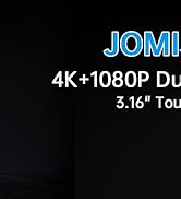 JOMISE 4K Dash Cam Front and Rear, 3.16” IPS Touch Screen, 64GB Card Included, Dual Dash Camera f...