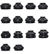 Bawkars 14 PCS Automotive Tie Rod End Boots, Ball Joint Rubber Dust Tie Rod End Boot Kit, Turn To...