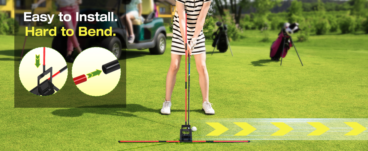golf alignment sticks