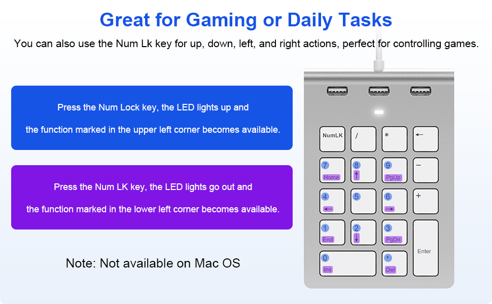 usb number pad for laptop