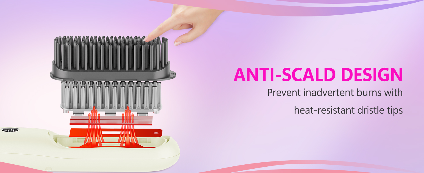 hair brush straightener for women