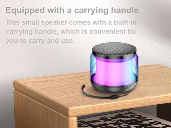 Mini Portable Bluetooth Speakers Wireless,TWS Pairing Small Bluetooth Speaker