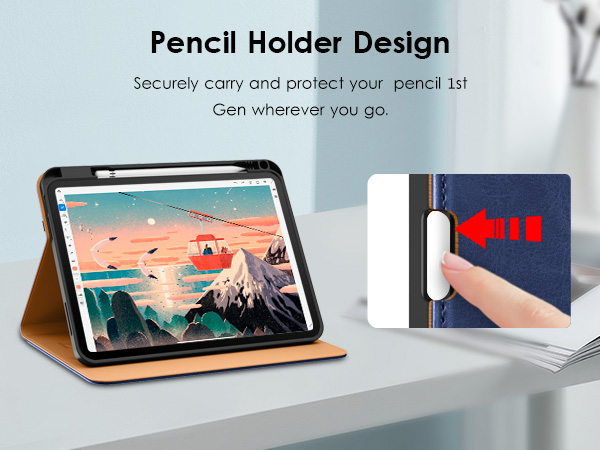 ipad 10th generation case with pencil holder