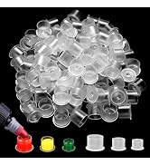 Tattoo Ink Caps - Autdor Mixed 300Pcs Tattoo Cups 11mm 14mm 17mm Tattoo Ink Cups With Base Microb...