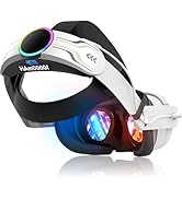 RGB Head Strap for Oculus/Meta Quest 3/3s Head Strap with Battery 10000mAh Pack for Extended 8 Hr...