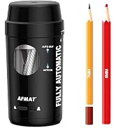 AFMAT Electric Pencil Sharpener, Auto in &amp; Out, Fully Automatic Pencil Sharpener for Colored Penc...