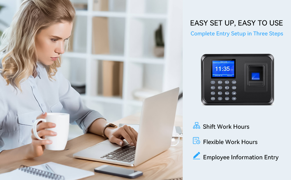 time clock, time clocks employees, clocks employees small, fingerprint time clock