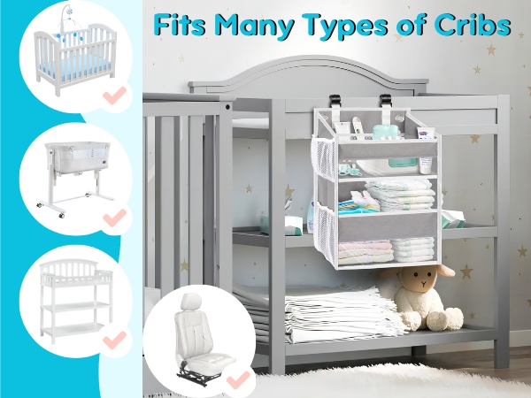 diaper organizer for changing table