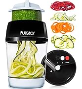 Fullstar Mandoline Slicer Spiralizer &amp; Vegetable Slicer, Zucchini Noodle Maker, Onion &amp; Food Chop...
