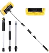 NAVAPAL 54" Car Wash Brush with Long Handle, Flow-Thru Soft Bristle Car Washing Brush with Extend...
