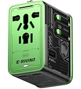 Mfish Universal Travel Adapter, 75w 5-Port International Plug Adapter, 1 USB-A, and 3 USB-C, Worl...