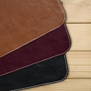 Londo Top Grain Leather &amp; PU Leather Large Mouse Pads, Desk Pads